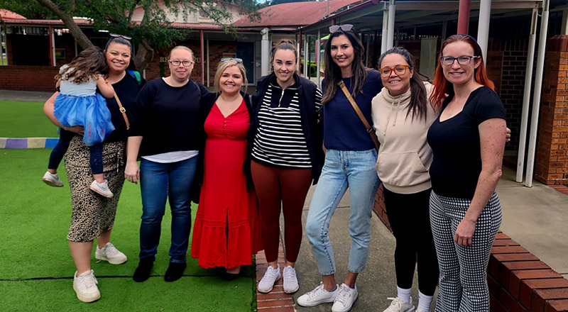 Parents at Trinity Catholic Primary School Kemps Creek
